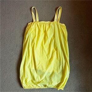 daily drills yellow bubble dress small